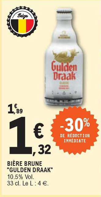 bière brune "gulden draak"