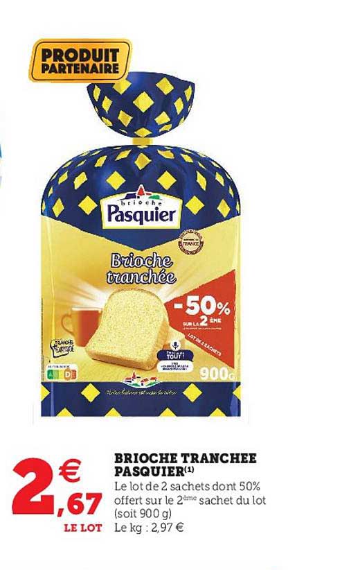 Brioche Tranchée Pasquier