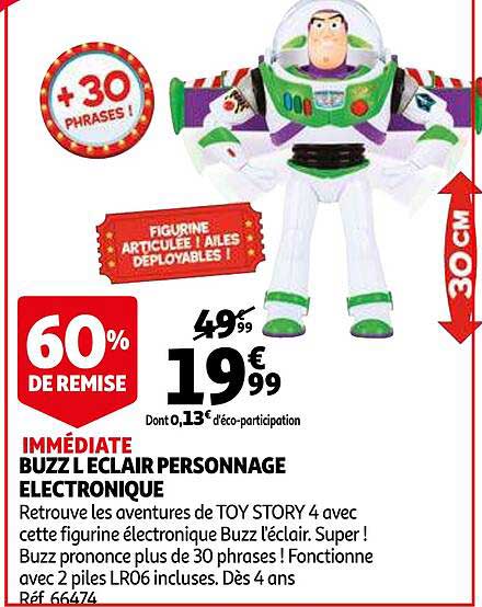 buzz l'éclair personnage électronique