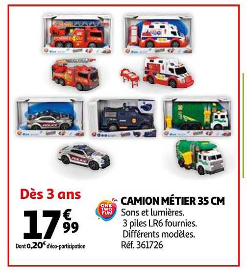 camion métier 35 cm one two fun