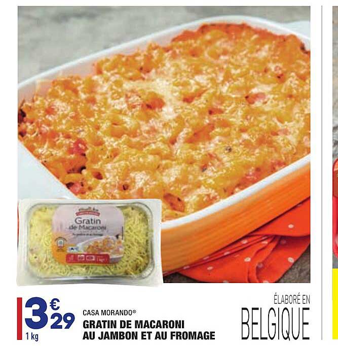 casa morando gratin de macaroni au jambon et au fromage