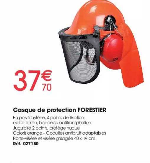 casque de protection forestier