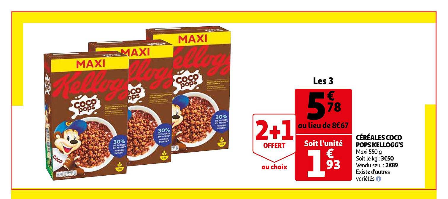 céréales coco pops kellogg's