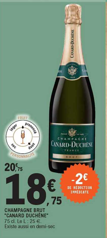 champagne brut "canard duchêne"