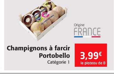 champignons à farcir portobello