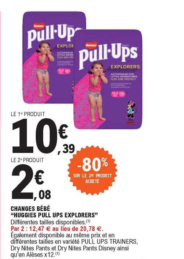 Changes Bébé "huggies Pull Ups Explorers"