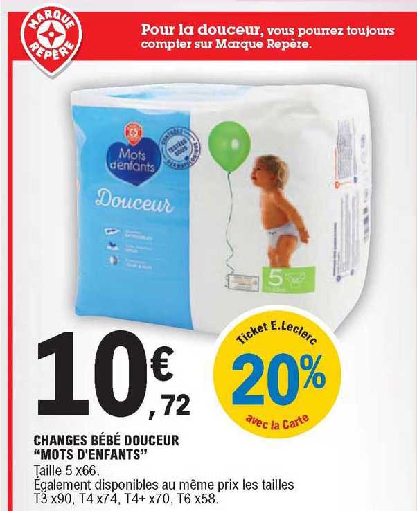 changes bébé douceur "mots d'enfants"