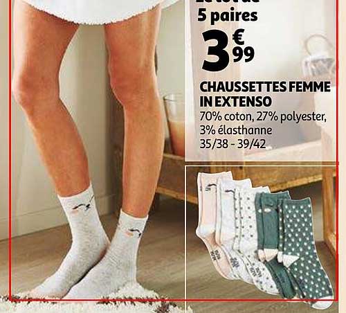 chaussettes femme in extenso