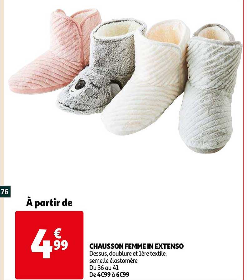 chausson femme in extenso