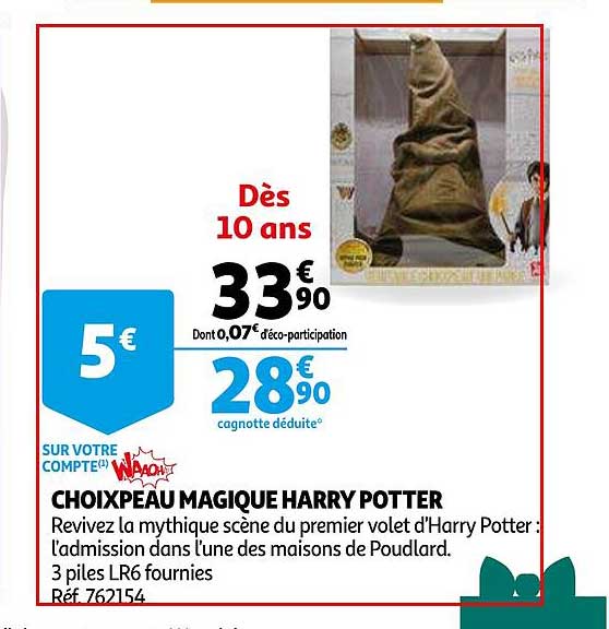 choixpeau magique harry potter
