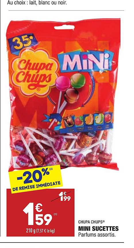 chupa chups mini sucettes