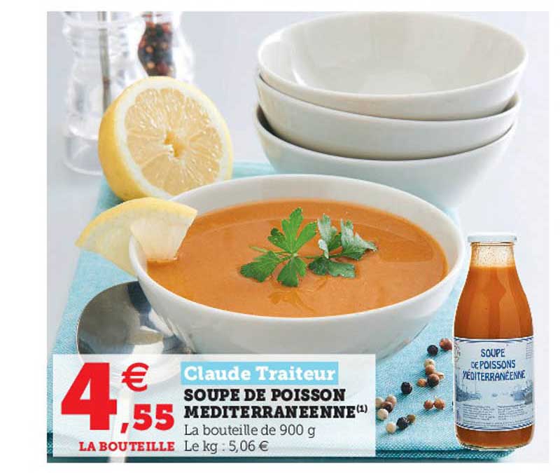 claude traiteur soupe de poisson méditerranéenne