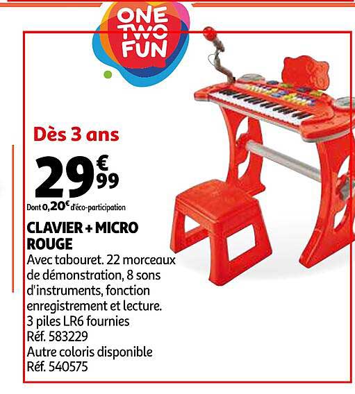 Clavier + Micro Rouge