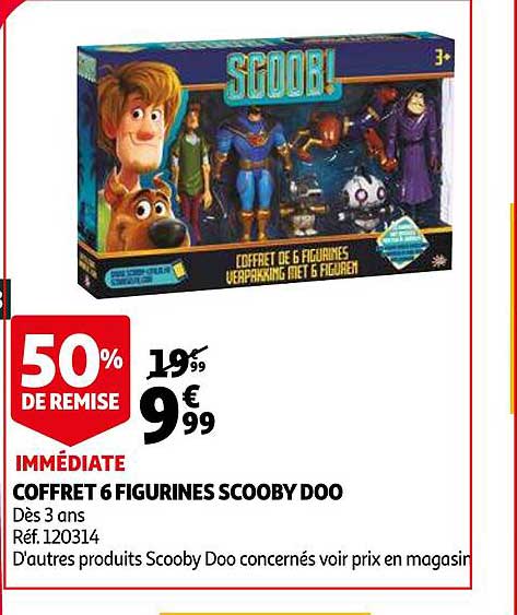 coffret 6 figurines scooby doo