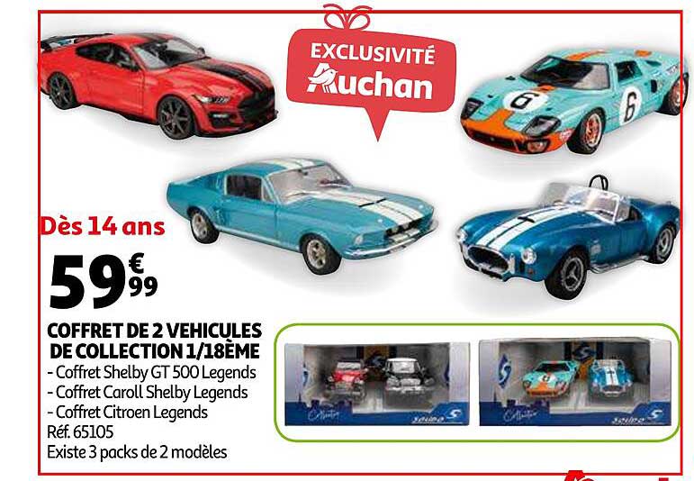 coffret de 2 véhicules de collection 1-18ème