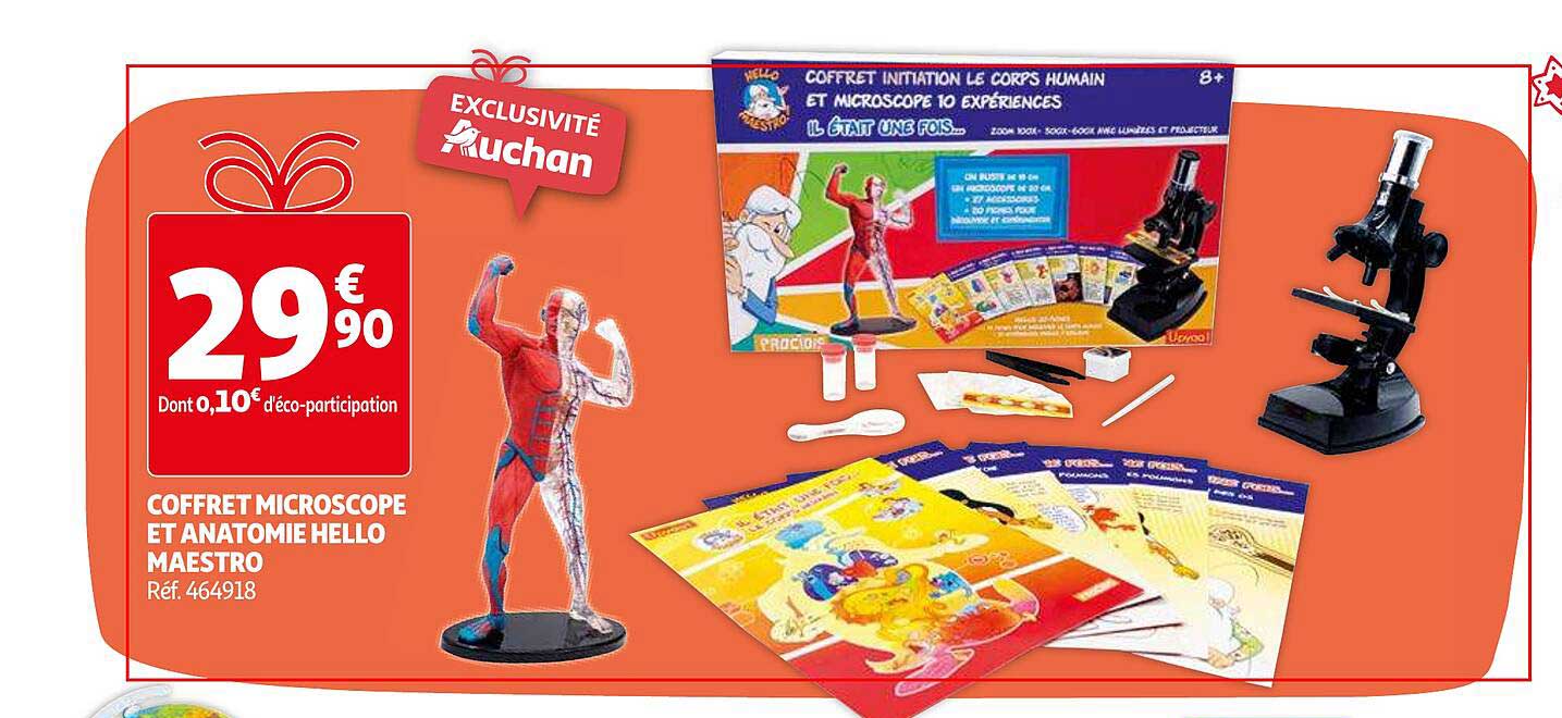 coffret microscope et anatomie hello maestro