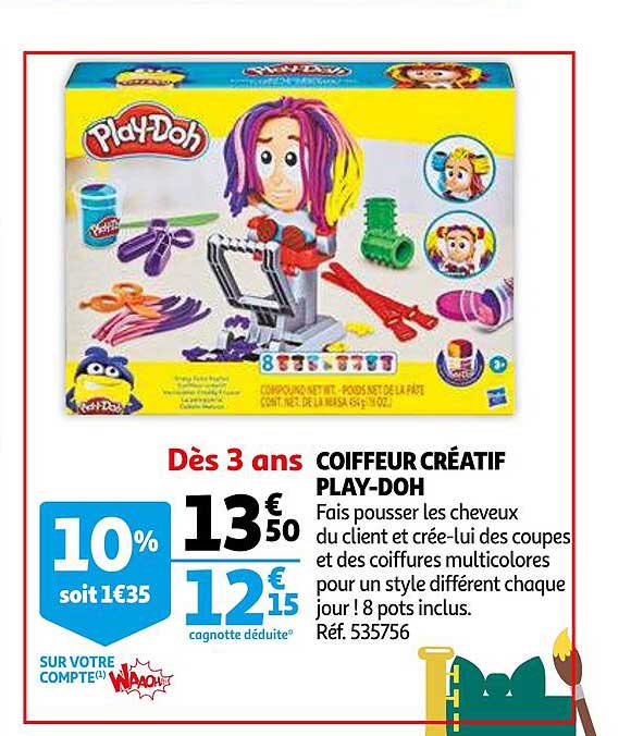 coiffeur créatif play-doh