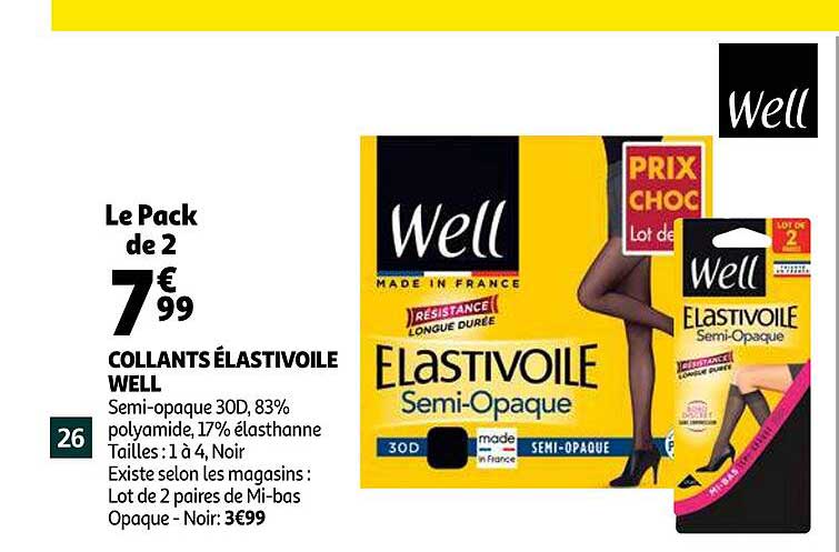 Collants élastivoile Well