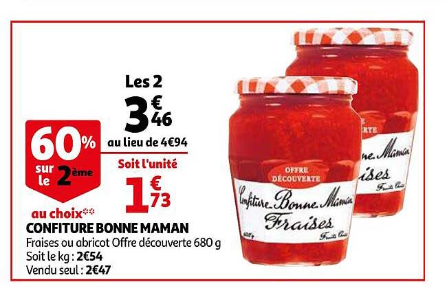 confiture bonne maman