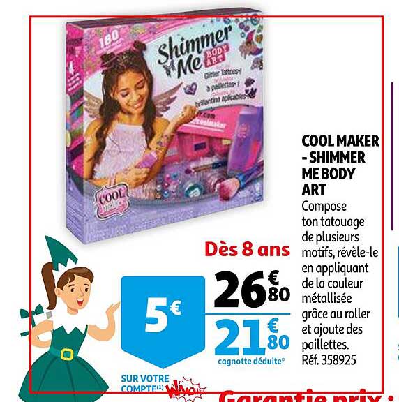 cool maker - shimmer me body art