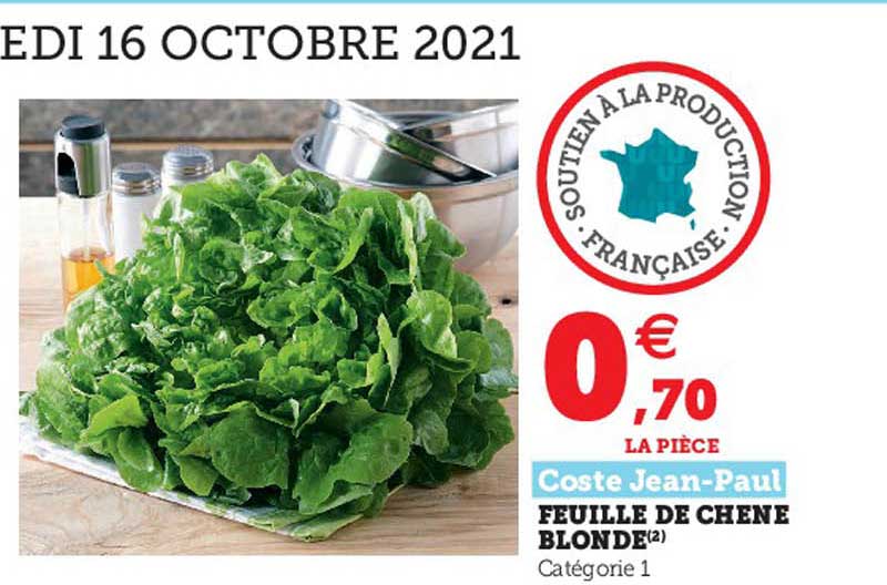 coste jean-paul feuille de chêne blonde