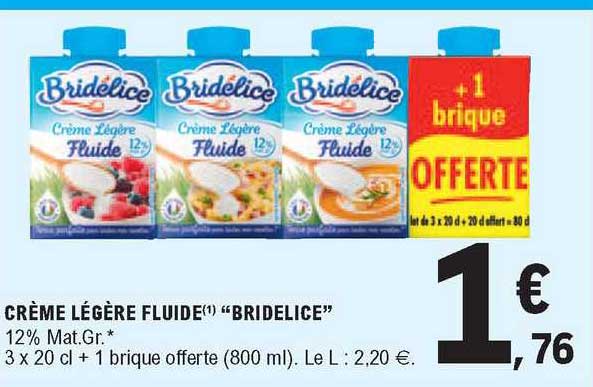 Crème Légère Fluide "bridélice"