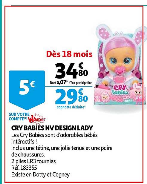 cry babies nv design lady