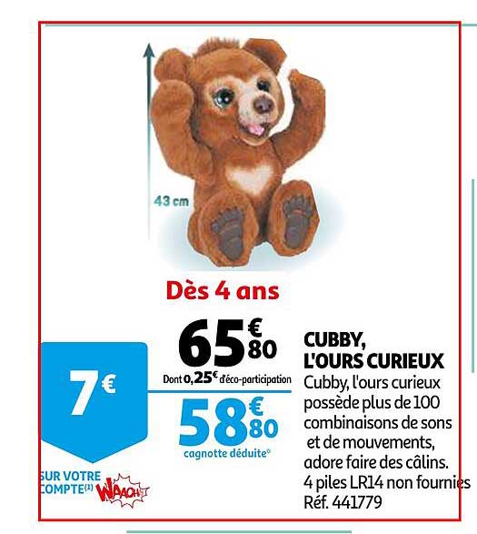 cubby, l'ours curieux