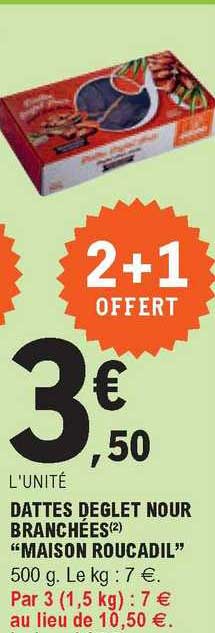 dattes deglet nour branchées "maison roucadil"