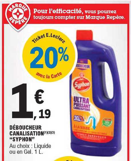 déboucheur canalisation "syphon"
