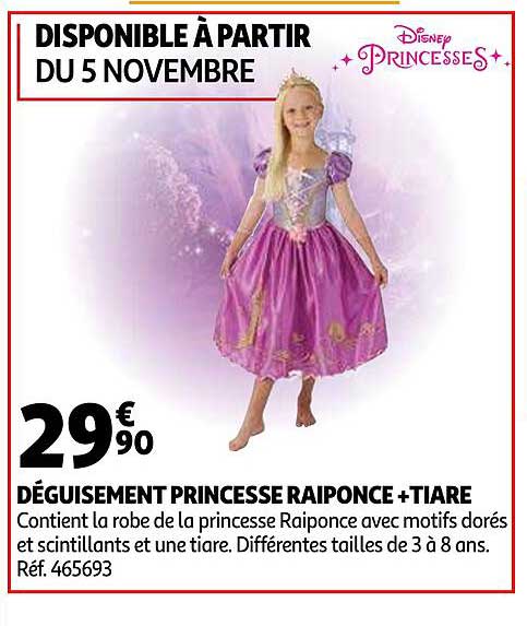 déguisement princesse raiponce + tiare