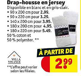 drap-housse en jersey