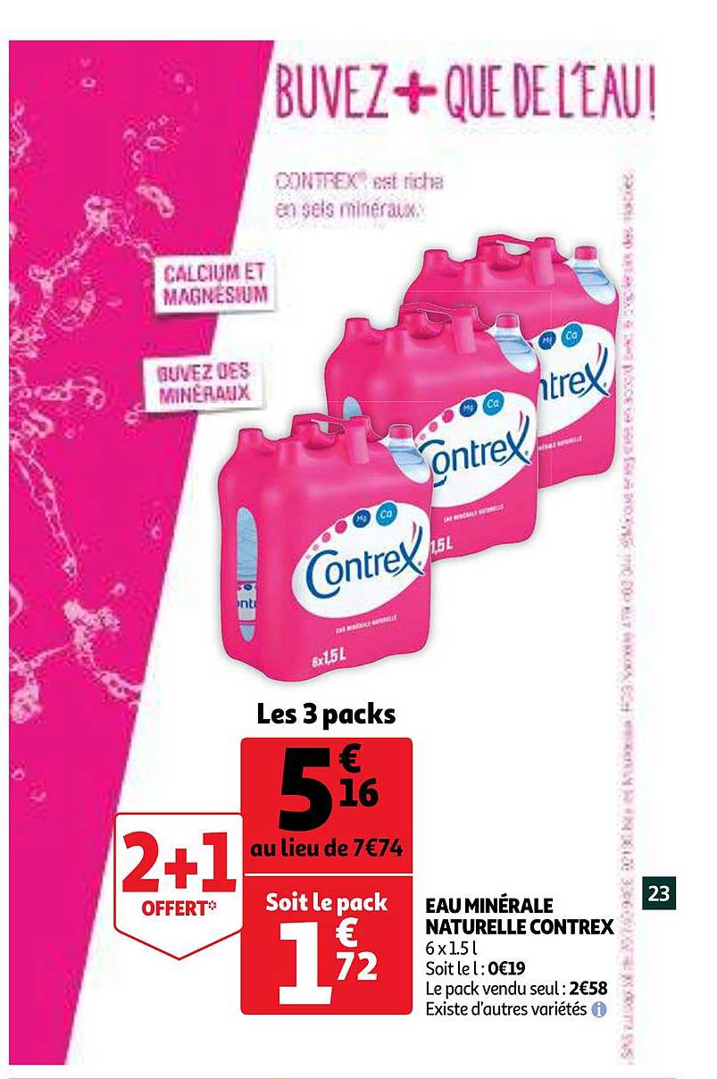 Eau Minérale Naturelle Contrex