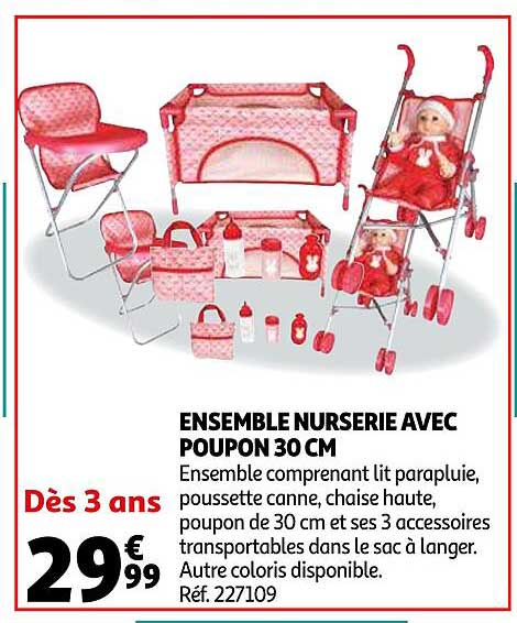 ensemble nurserie avec poupon 30 cm