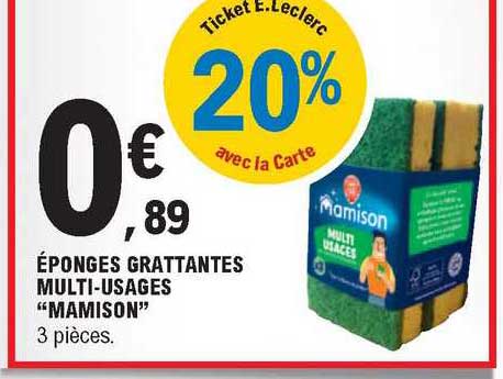 éponges grattantes multi-usages "mamison"