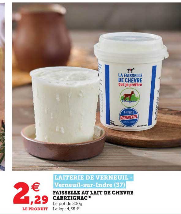 faisselle au lait de chèvre cabreignac
