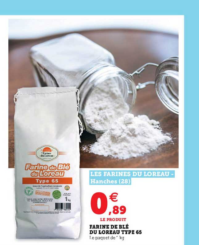 farine de blé du loreau type 65
