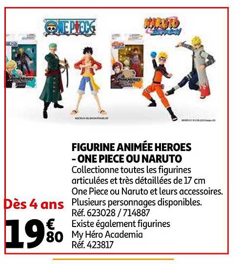 figurine animée heroes - one piece ou naruto