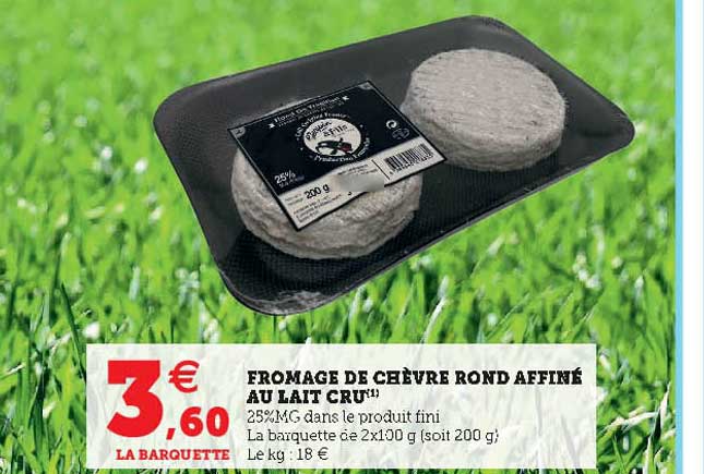Fromage De Chèvre Rond Affiné Au Lait Cru