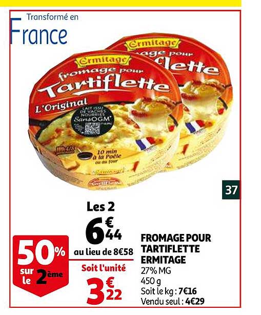Fromage Pour Tartiflette Ermitage