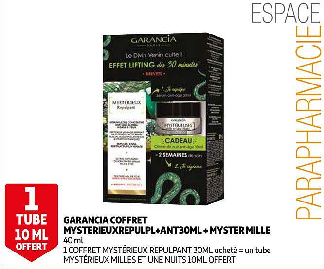 garancia coffret mysterieux repulpant 30ml + myster mille