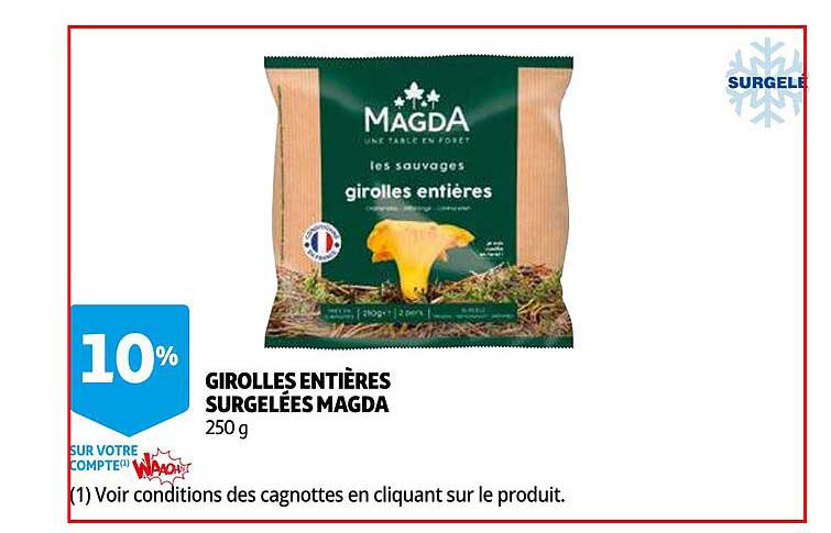 Girolles Entières Surgelées Magda