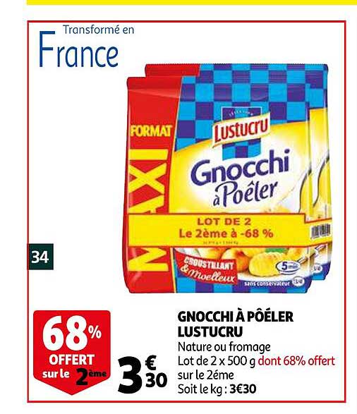 Gnocchi à Poêler Lustucru