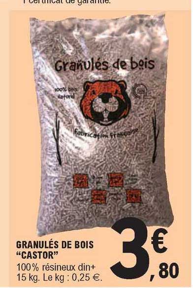 granulés de bois "castor"