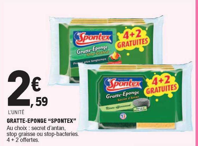 gratte-éponge "spontex"