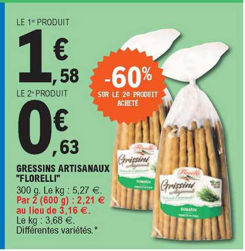 gressins artisanaux "florelli"