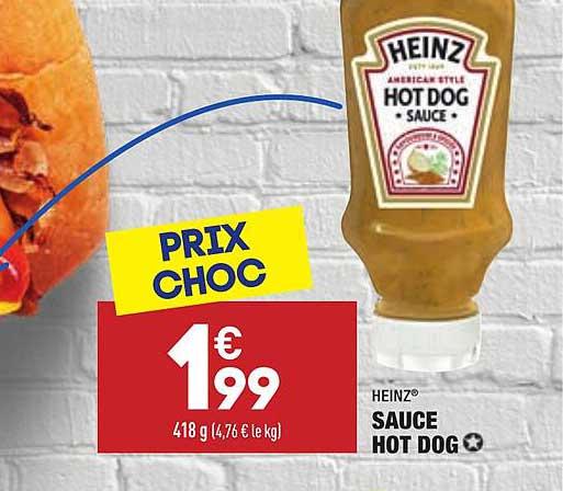 heinz sauce hot dog