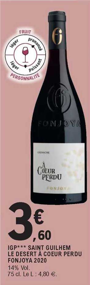 igp saint guilhem le dessert à coeur perdu fonjoya 2020