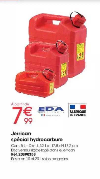 jerrican spécial hydrocarbure