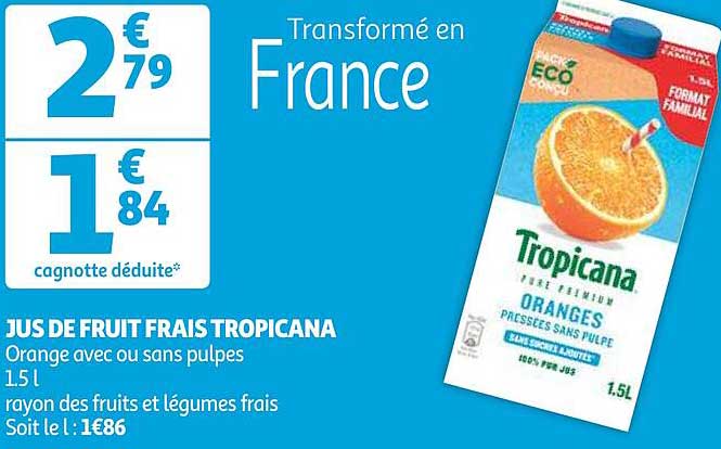 Jus De Fruit Frais Tropicana